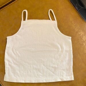 Madewell Cream Textured Top